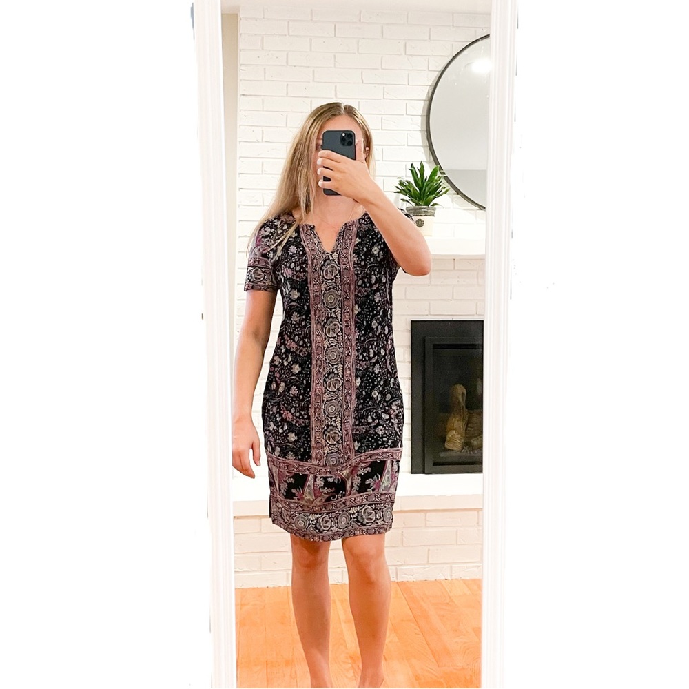 Lucky Brand Women's Paisley Print Bandana Mini Dress - size S